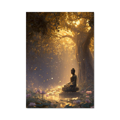 Poster Méditation sous l'Arbre Bodhi