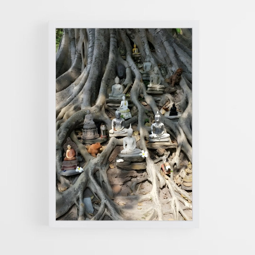 ap-bodhi tree-1 cadre Blanc
