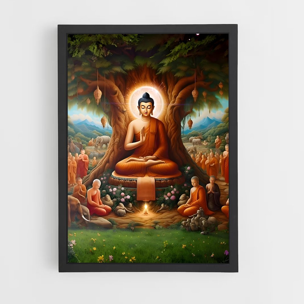 ap-bodhi tree-4 cadre Noir