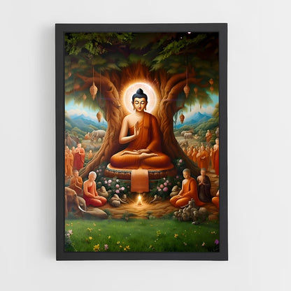 ap-bodhi tree-4 cadre Noir