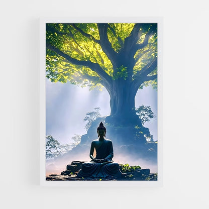ap-bodhi tree-6 cadre Blanc