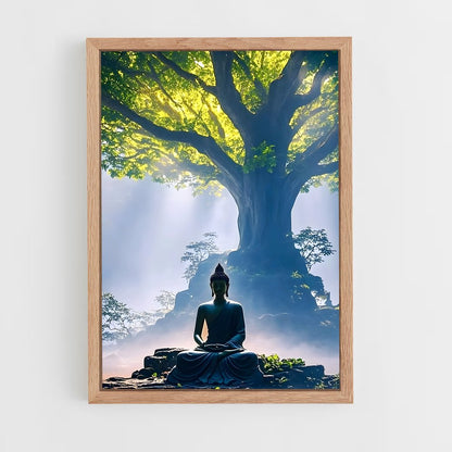 ap-bodhi tree-6 cadre Bois clair