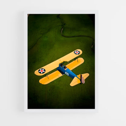 ap-boeing stearman-1 cadre Blanc