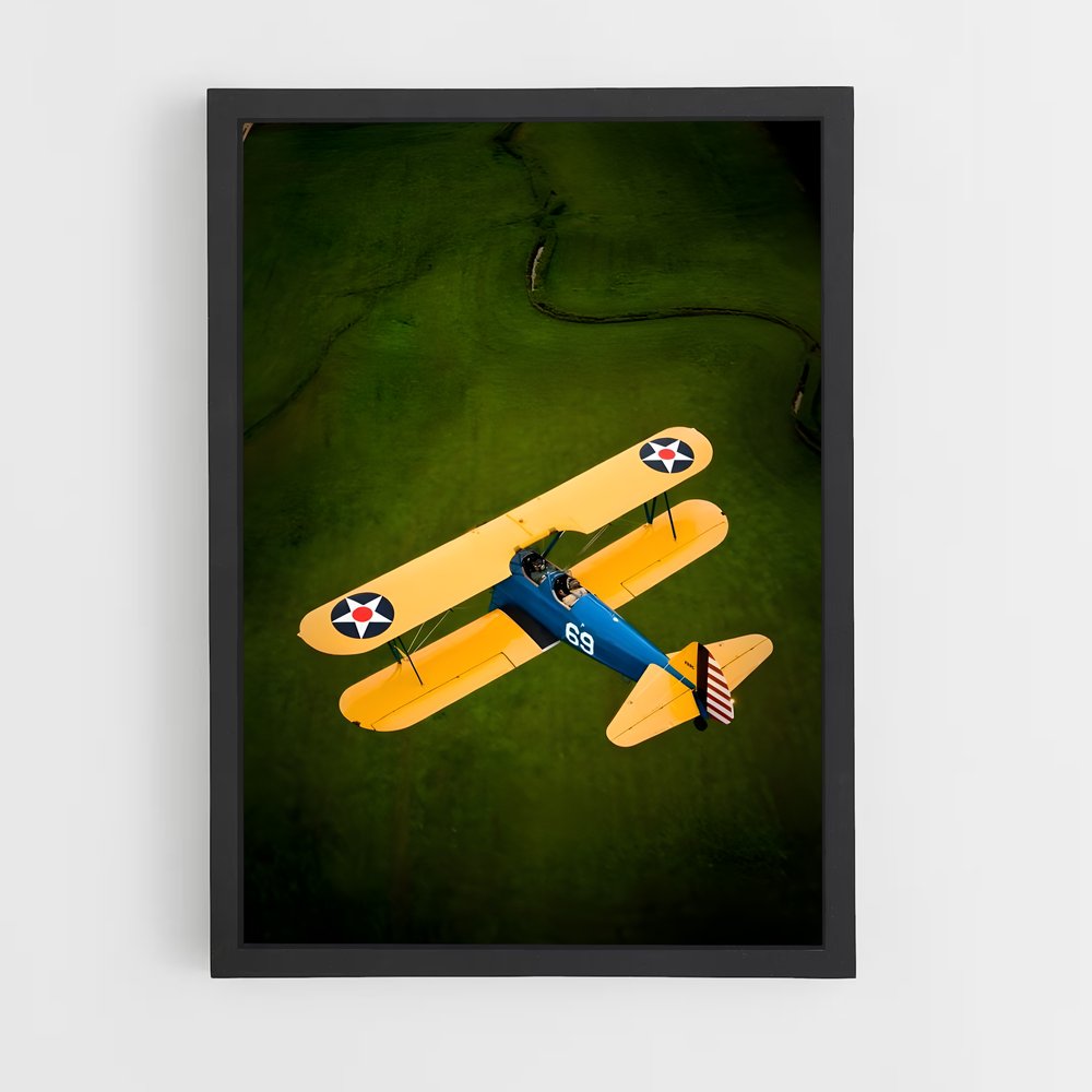 ap-boeing stearman-1 cadre Noir