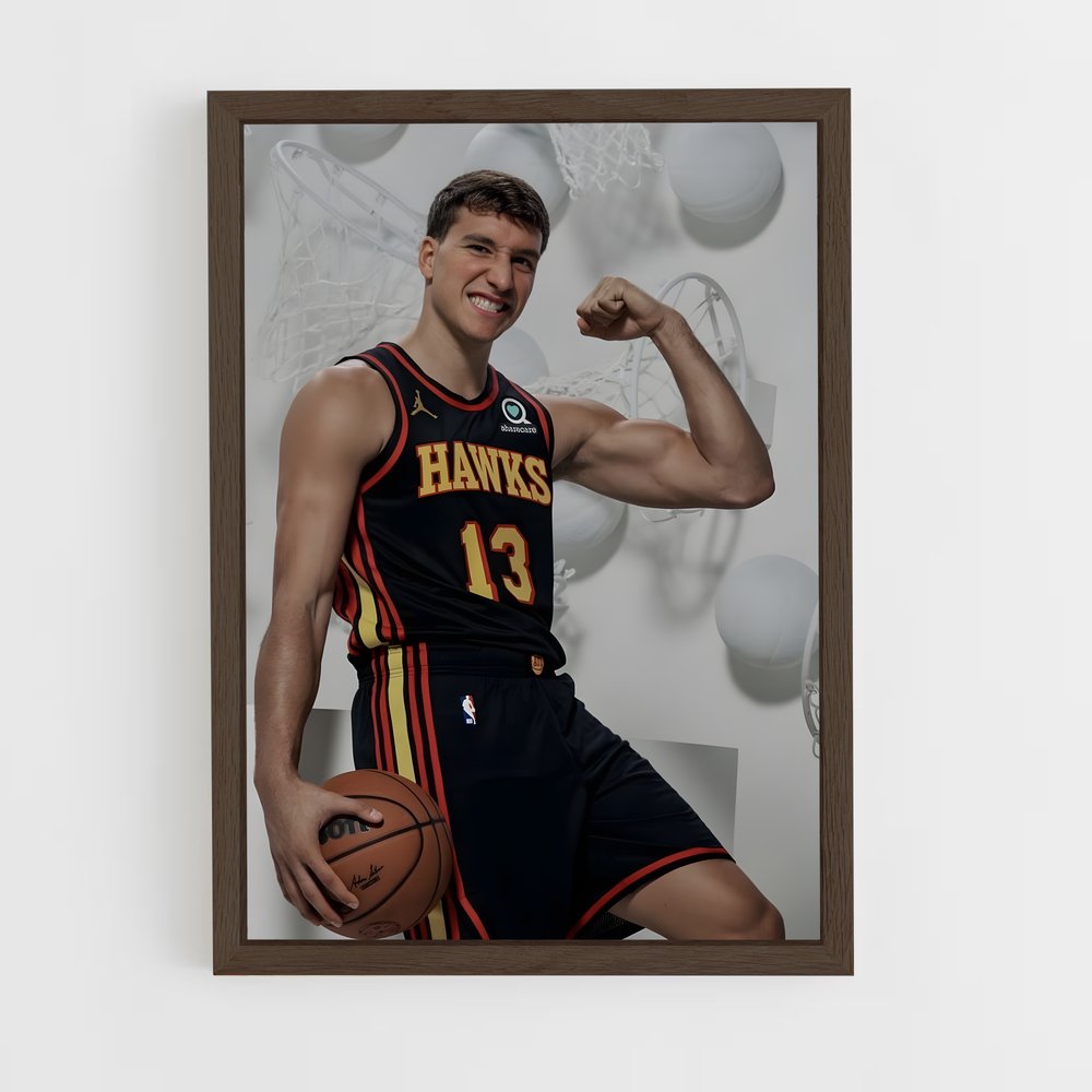 ap-bogdan bogdanovic-1 cadre Bois foncé