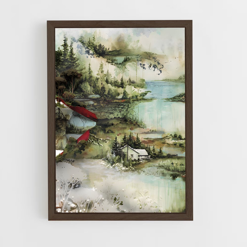ap-bon iver-4 cadre Bois foncé
