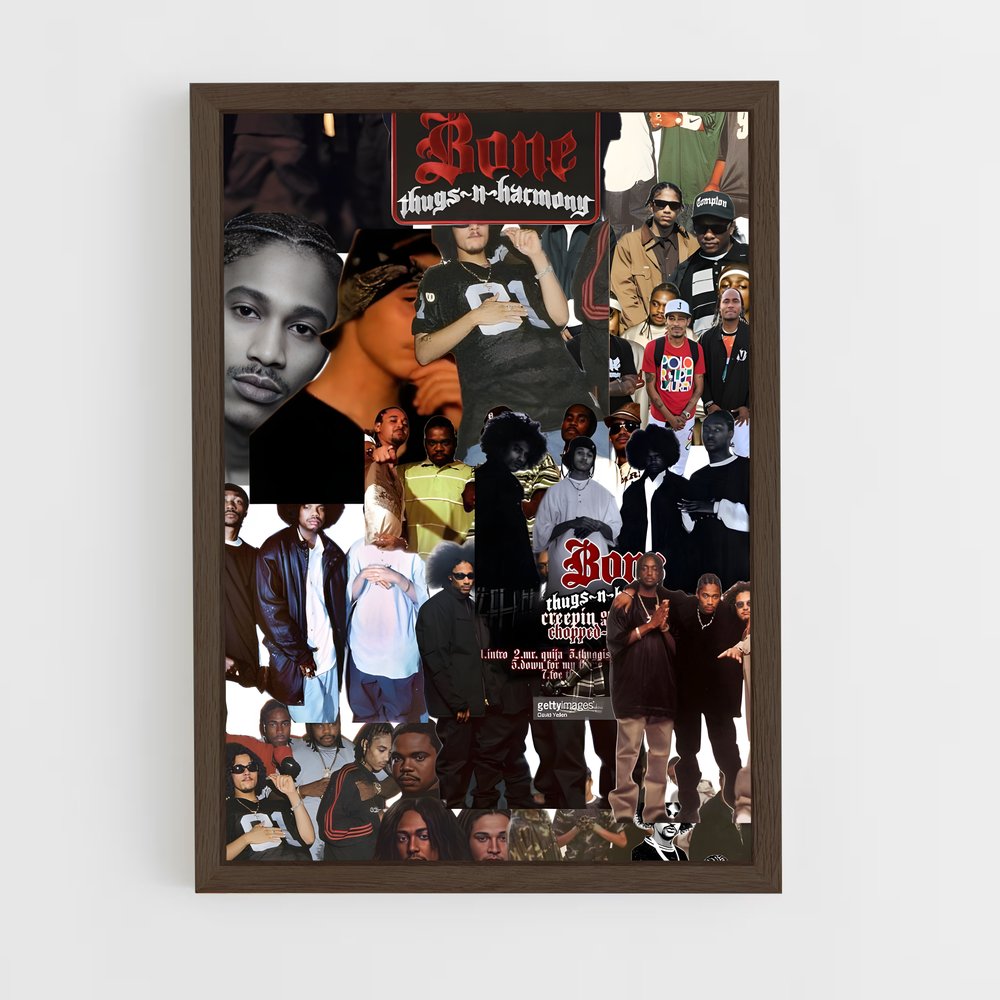 ap-bone thugs-n-harmony-3 cadre Bois foncé