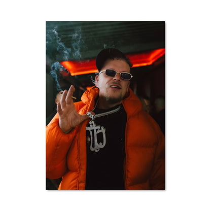 Poster Orange Smoke