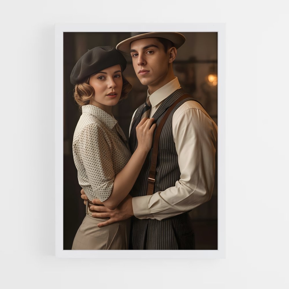ap-bonnie and clyde-2 cadre Blanc
