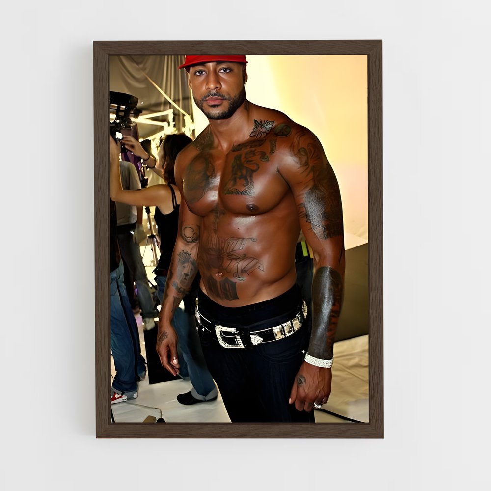 ap-booba-2 cadre Bois foncé