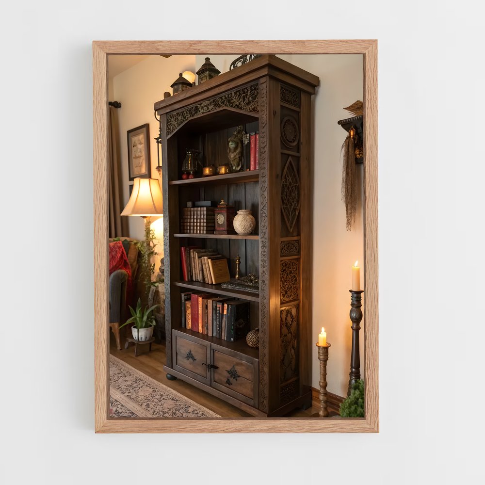 ap-bookshelf-3 cadre Bois clair