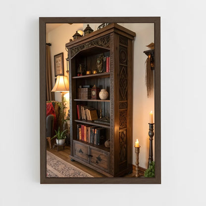 ap-bookshelf-3 cadre Bois foncé