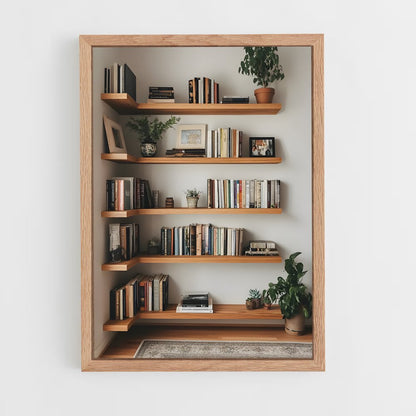 ap-bookshelf-4 cadre Bois clair