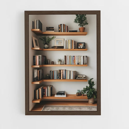 ap-bookshelf-4 cadre Bois foncé