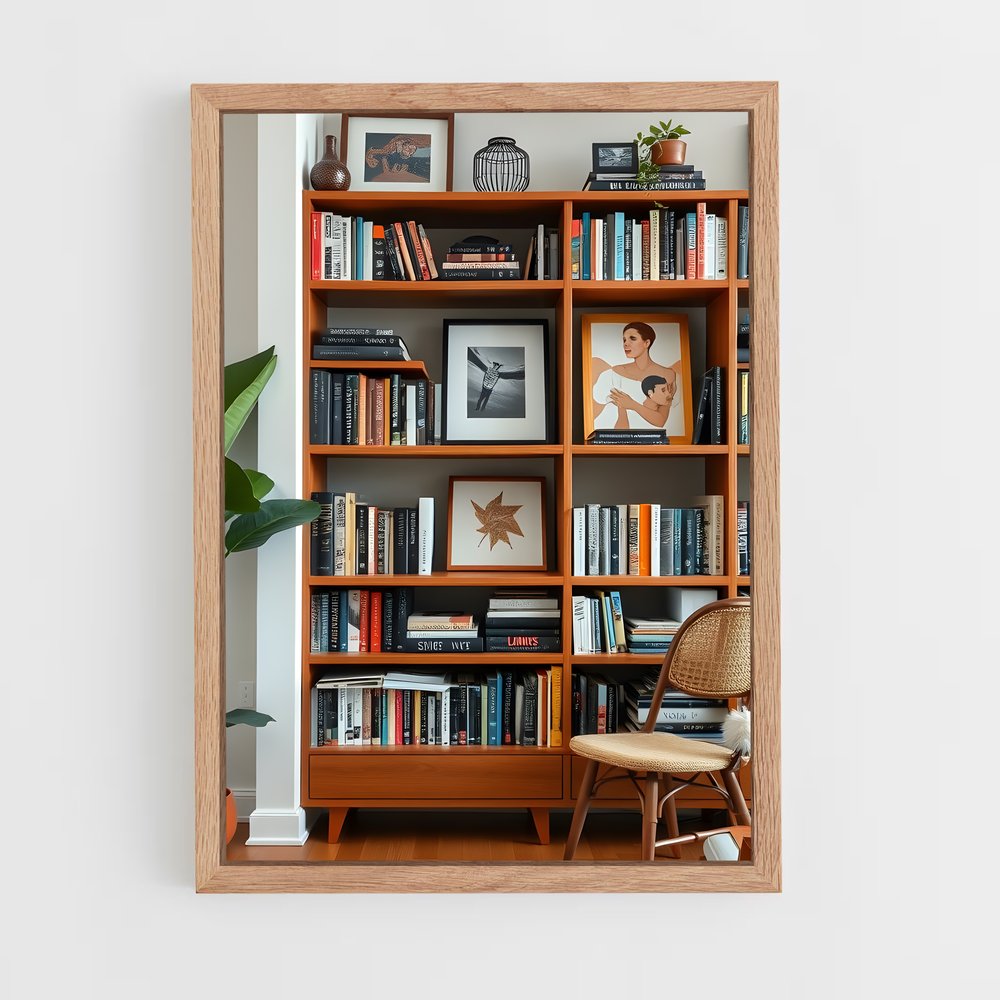 ap-bookshelf-5 cadre Bois clair