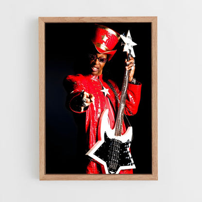 ap-bootsy collins-1 cadre Bois clair