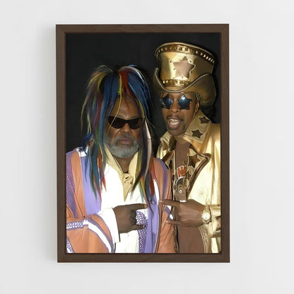 ap-bootsy collins-4 cadre Bois foncé