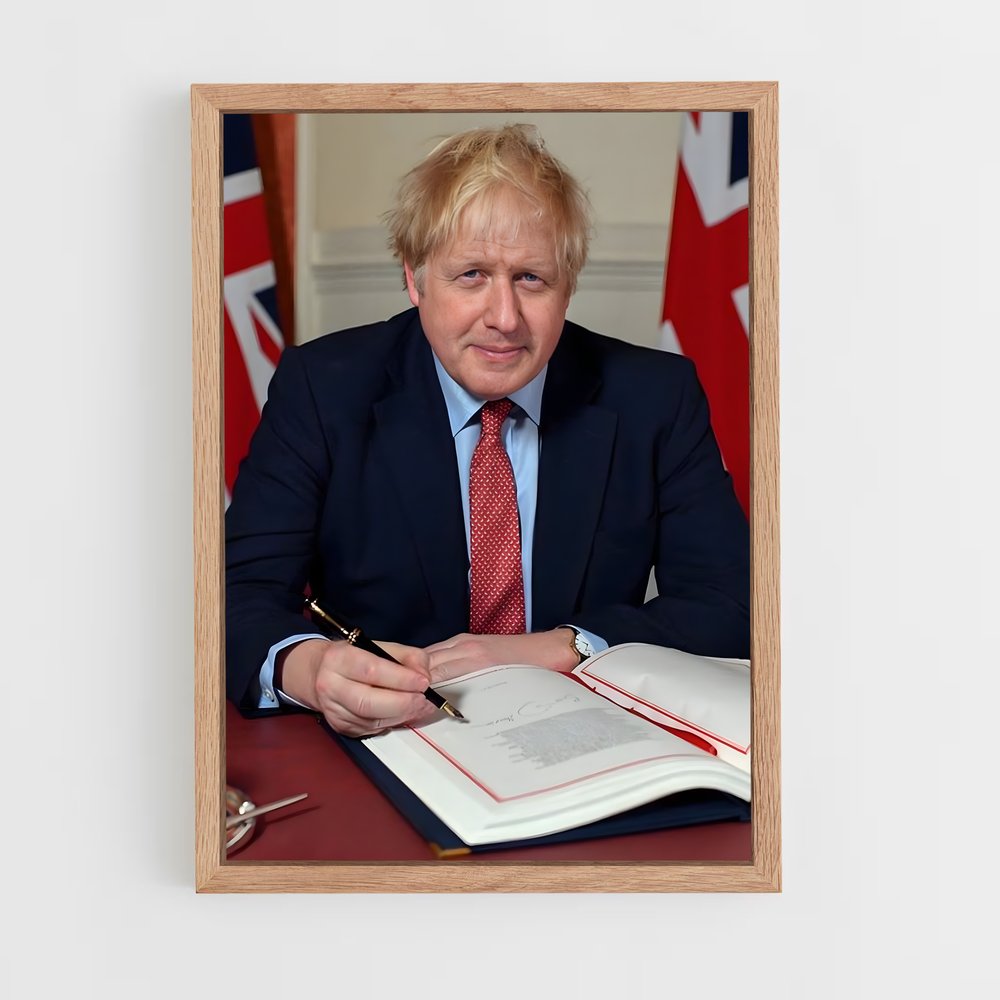 ap-boris johnson-2 cadre Bois clair