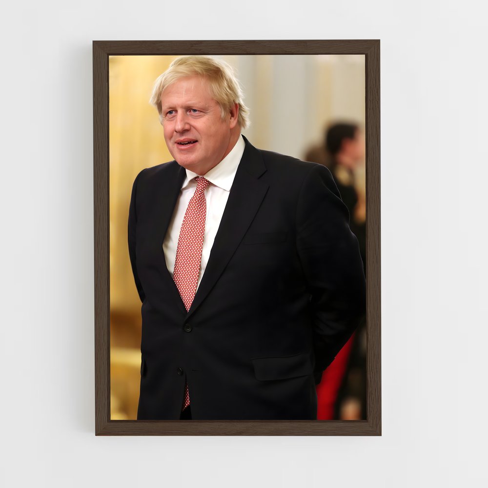 ap-boris johnson-3 cadre Bois foncé