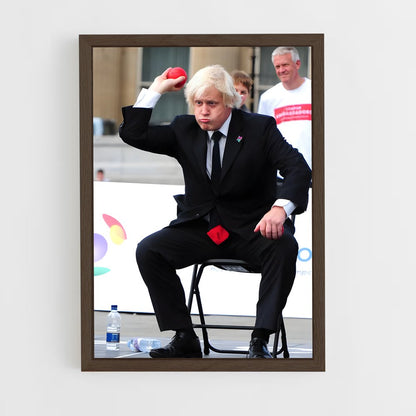 ap-boris johnson-4 cadre Bois foncé