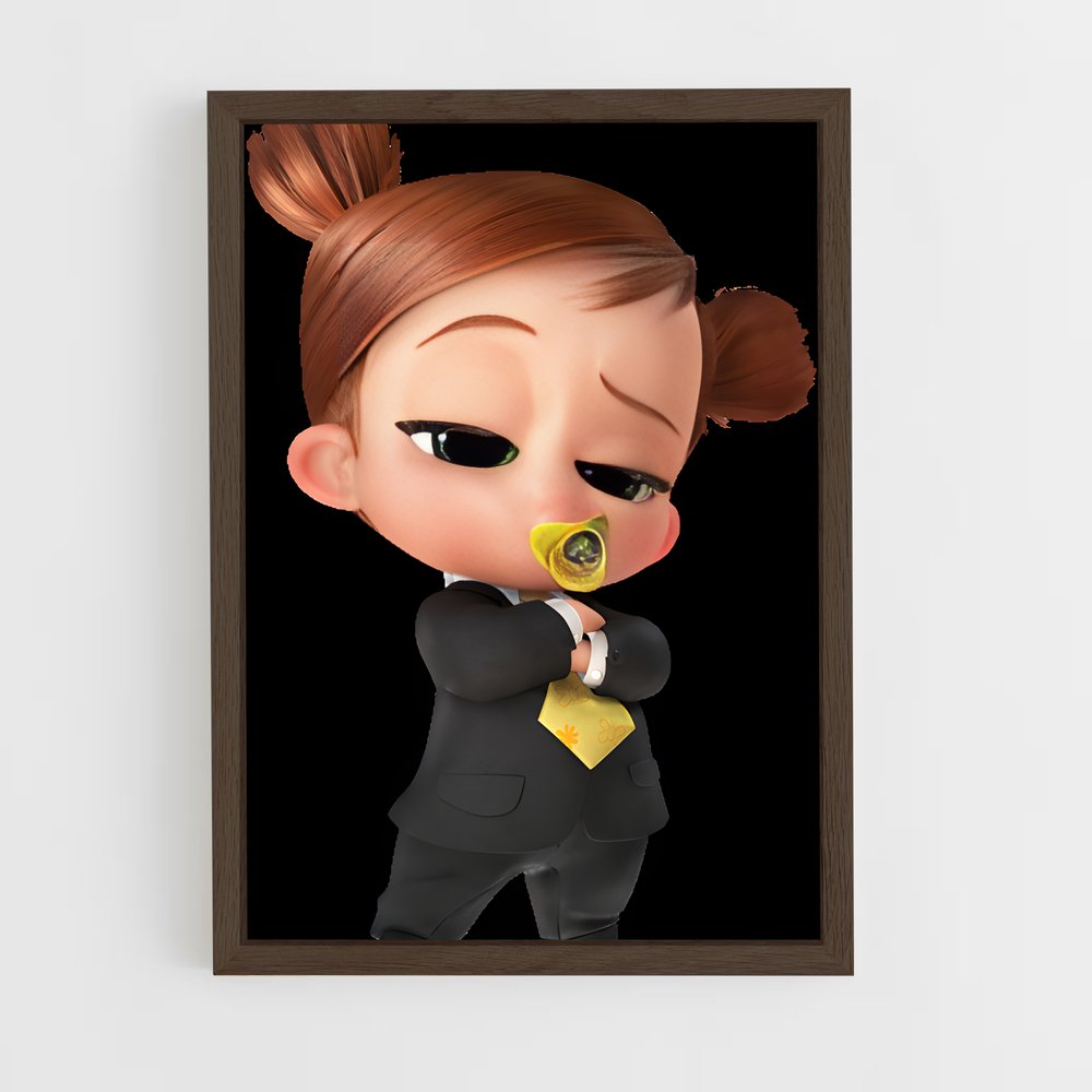 ap-boss baby-1 cadre Bois foncé