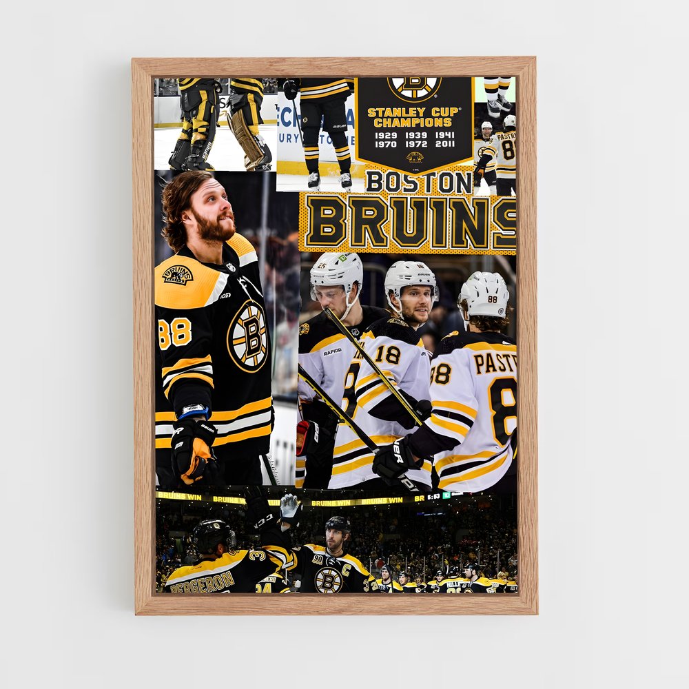 ap-boston bruins-4 cadre Bois clair