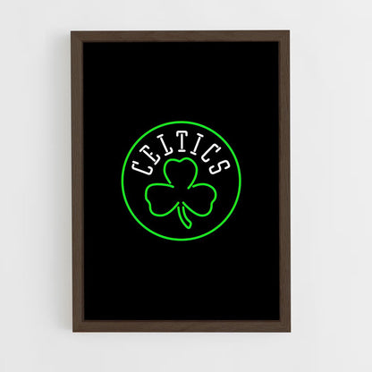 ap-boston celtics-3 cadre Bois foncé