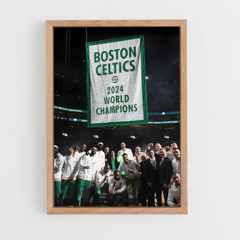 ap-boston celtics-5 cadre Bois clair