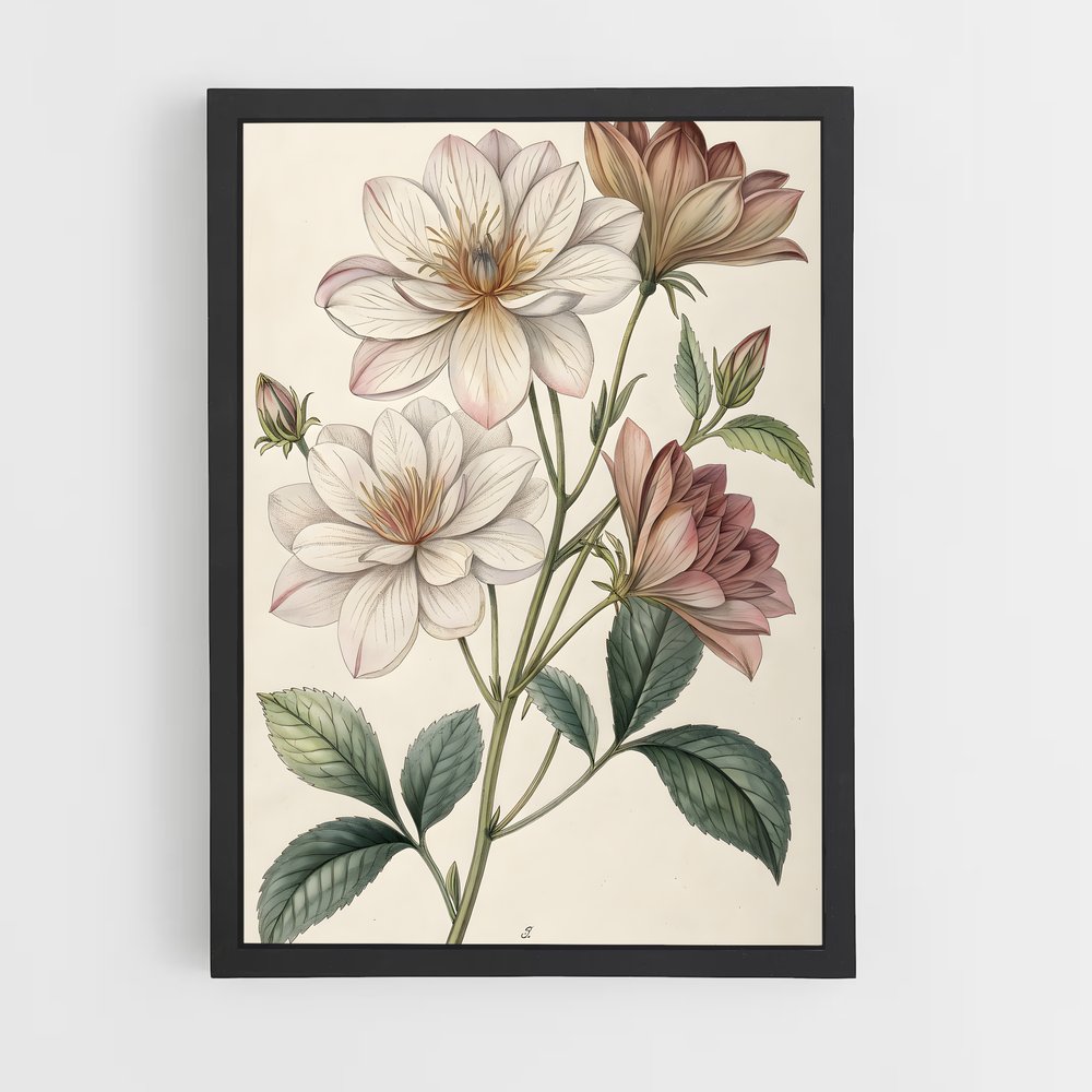 ap-botanical-4 cadre Noir