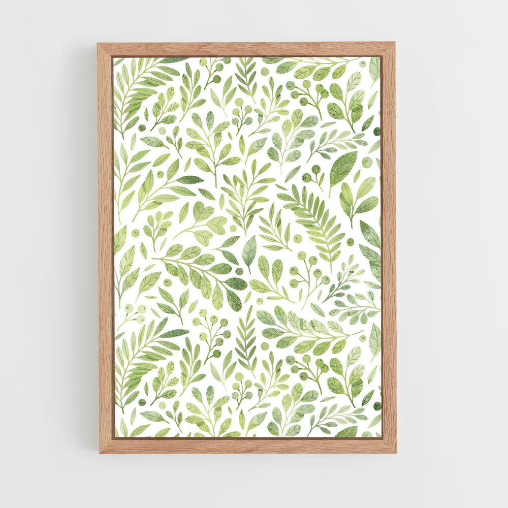 ap-botanical patterns-2 cadre Bois clair