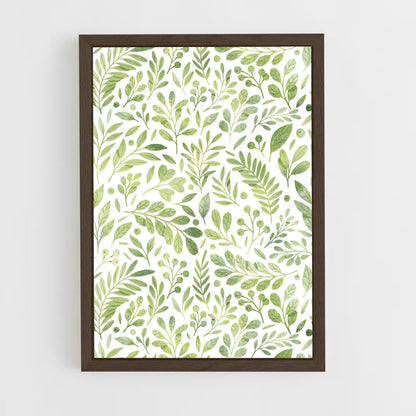 ap-botanical patterns-2 cadre Bois foncé