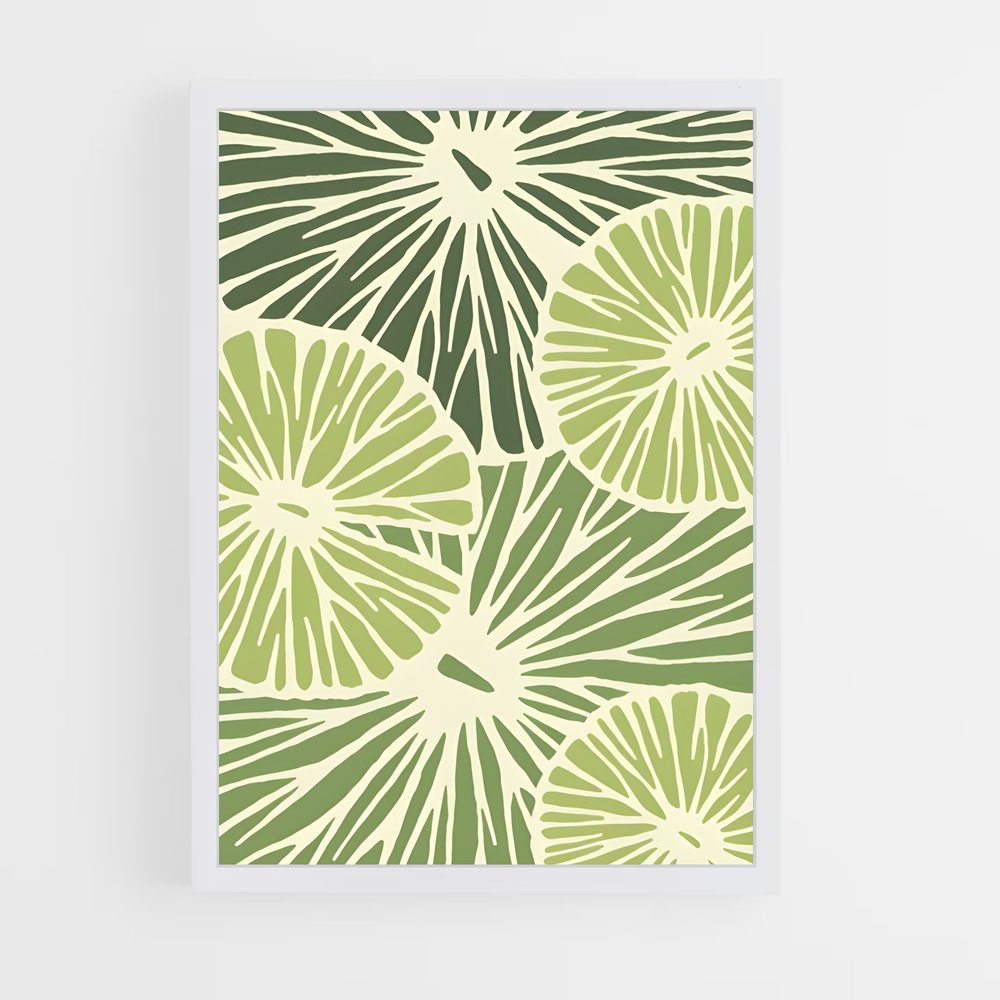 ap-botanical patterns-6 cadre Blanc