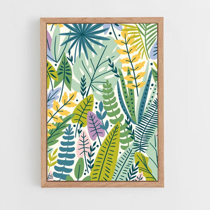 ap-botanical patterns-7 cadre Bois clair