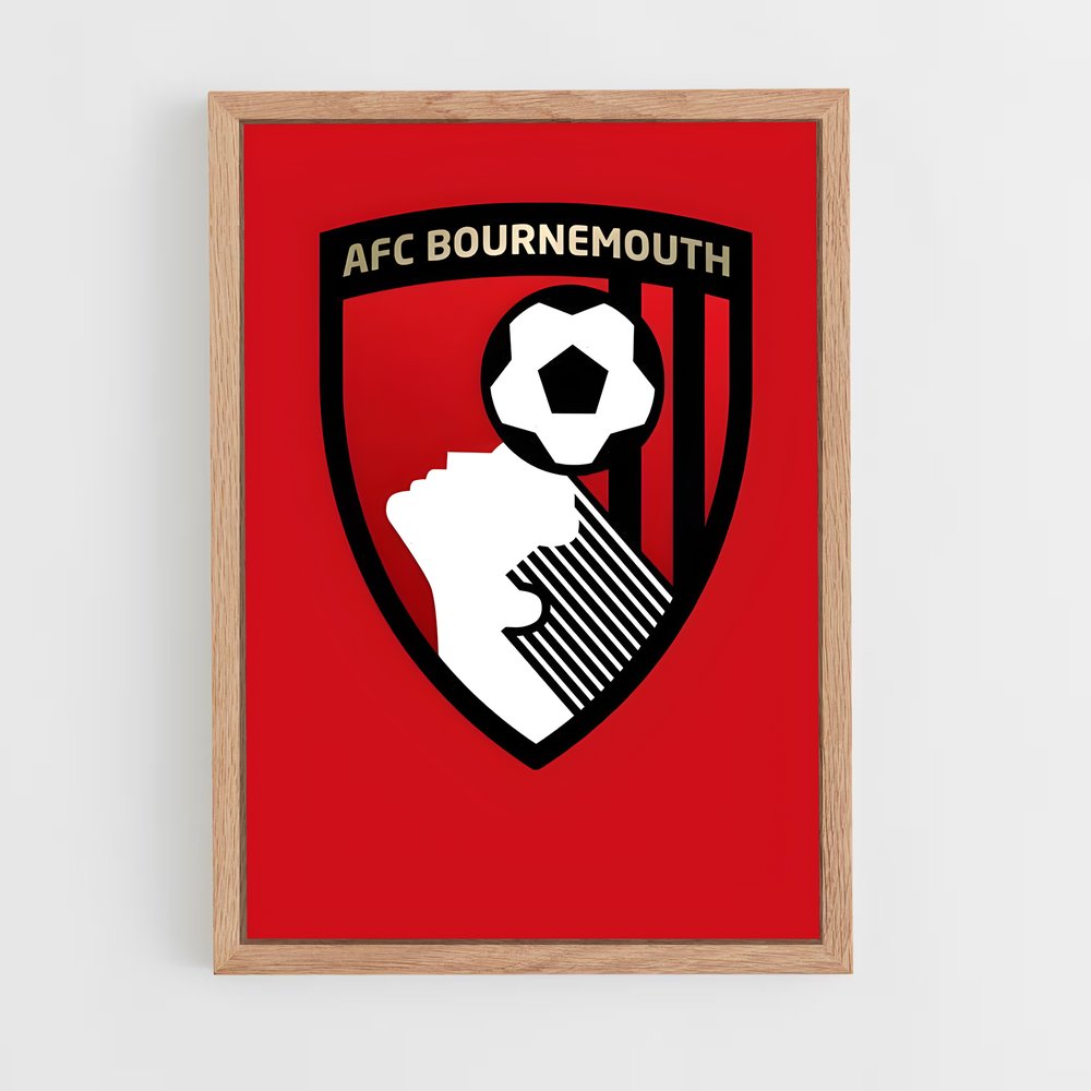 ap-bournemouth afc-11 cadre Bois clair