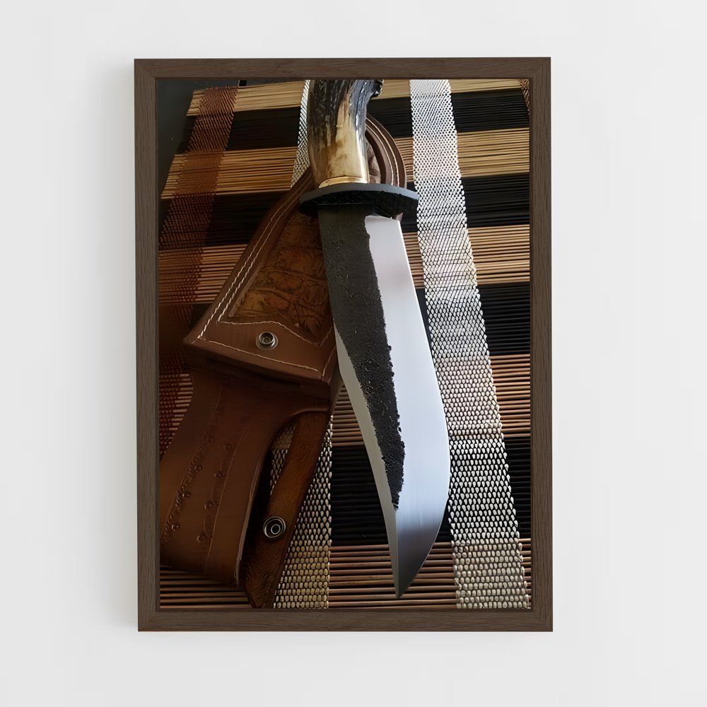 ap-bowie knife-1 cadre Bois foncé