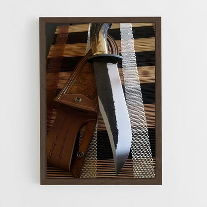 ap-bowie knife-1 cadre Bois foncé