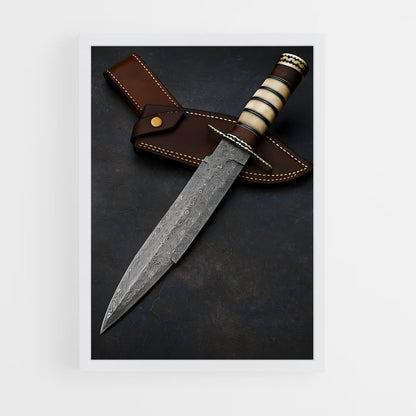 ap-bowie knife-2 cadre Blanc