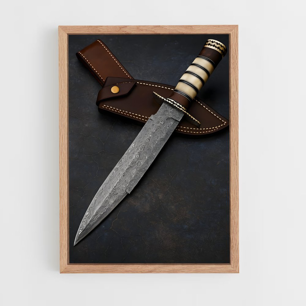 ap-bowie knife-2 cadre Bois clair
