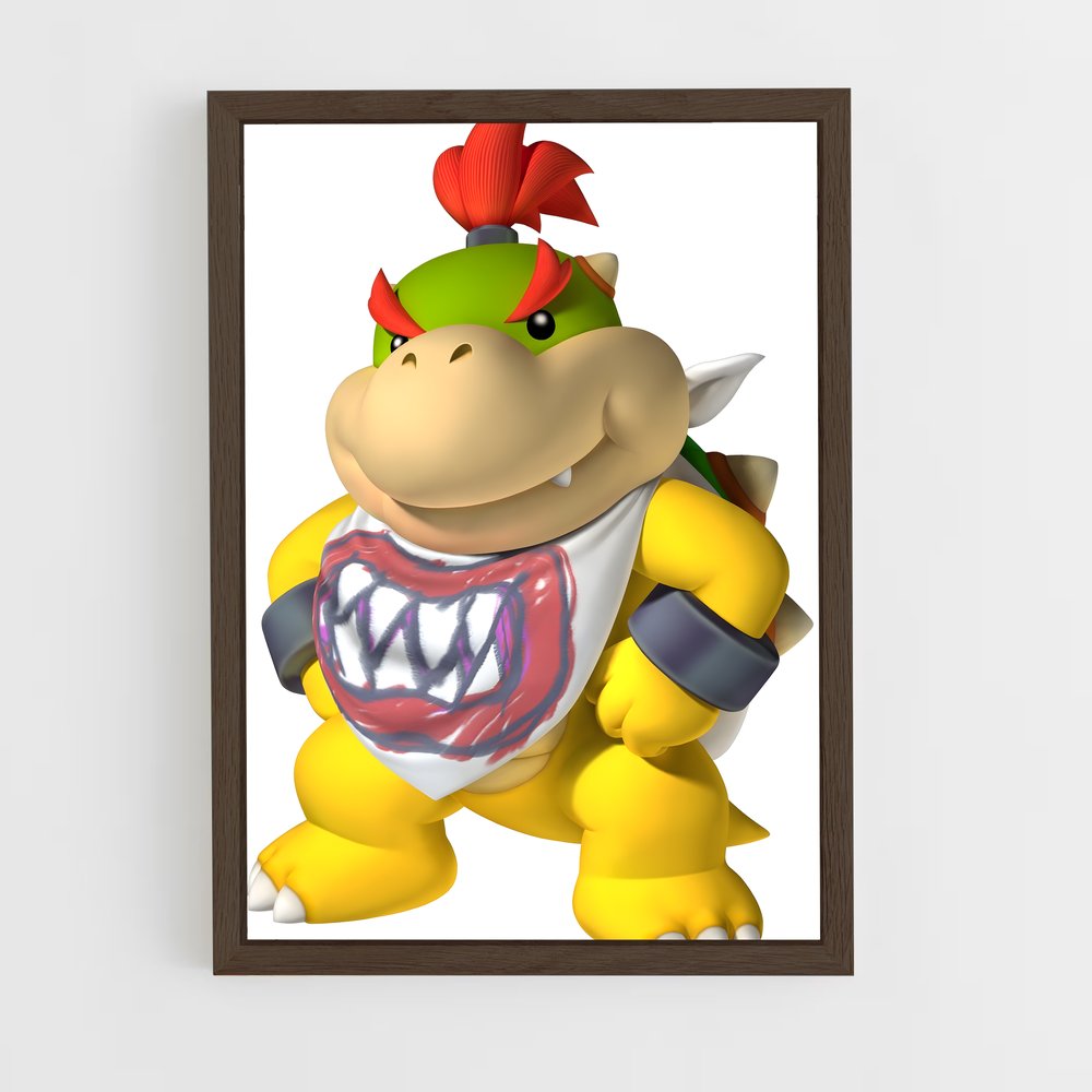 ap-bowser jr-1 cadre Bois foncé