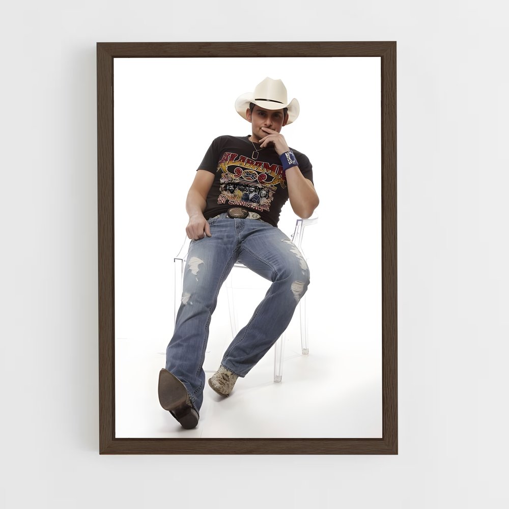 ap-brad paisley-2 cadre Bois foncé