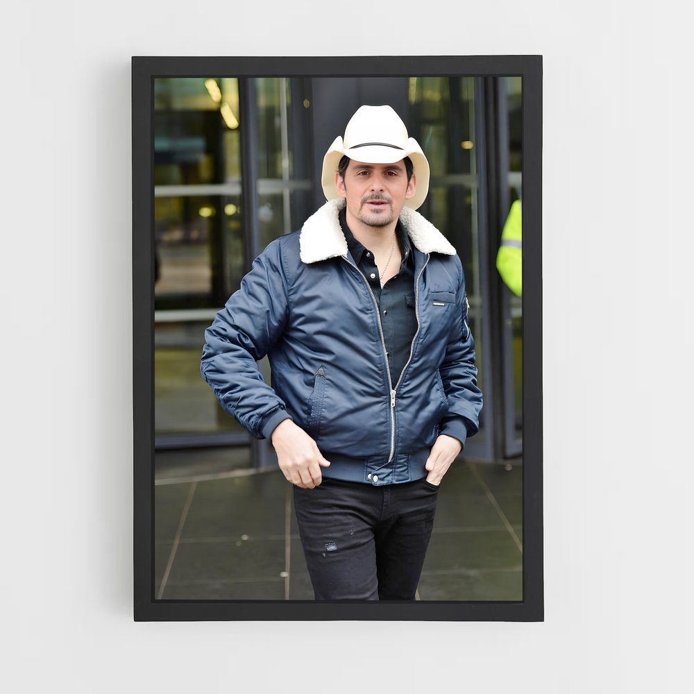 ap-brad paisley-3 cadre Noir