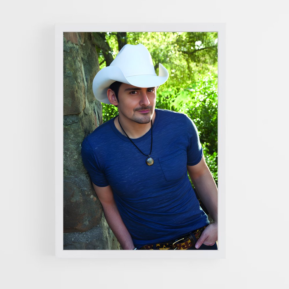 ap-brad paisley-4 cadre Blanc