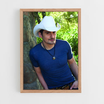 ap-brad paisley-4 cadre Bois clair
