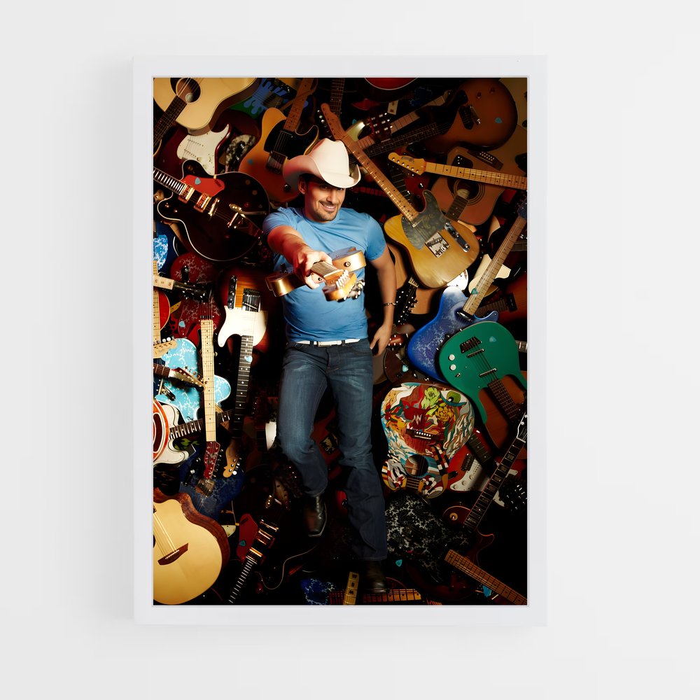 ap-brad paisley-7 cadre Blanc