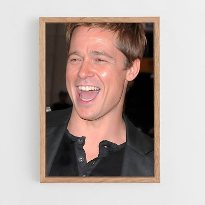 ap-brad pitt-3 cadre Bois clair