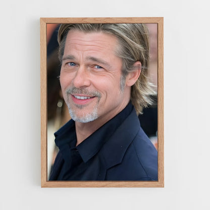 ap-brad pitt-4 cadre Bois clair