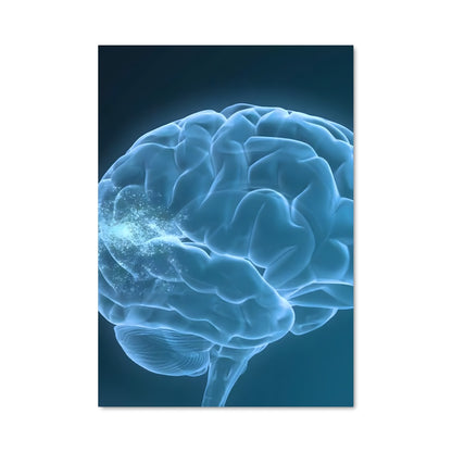 Poster Cerveau Lumineux