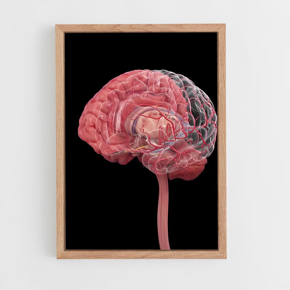ap-brain anatomy-1 cadre Bois clair