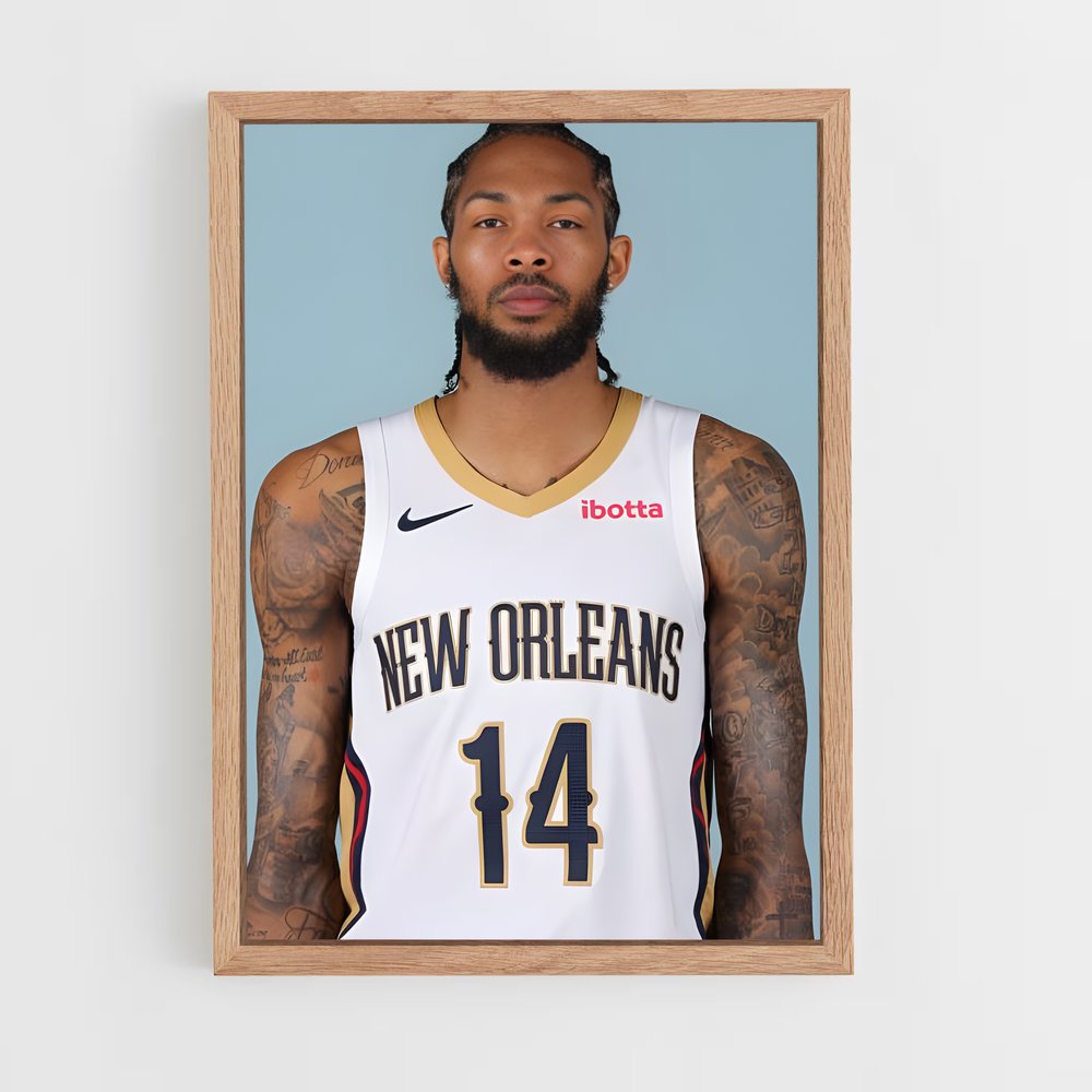 ap-brandon ingram-1 cadre Bois clair