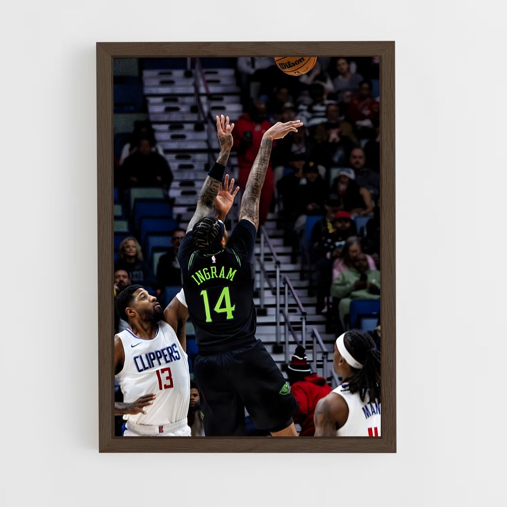 ap-brandon ingram-5 cadre Bois foncé